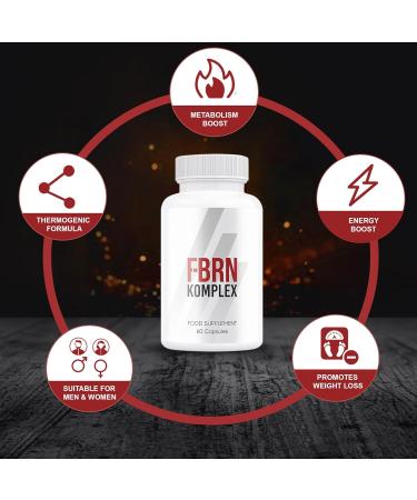 FBRN Komplex Weight Loss Support 60 Capsules - 1 Month Supply for Men & Women - Daily Dose - Buy Online on GoSupps.com