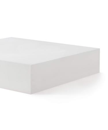 subrtex Cushion Insert Upholstery Pad High Density Sofa Seat Square Replacement for Dinning Chairs Firm Quality Foam Sheet, for DIY, 5''Height Width x 22''Length, White 5H x 22W x 22L