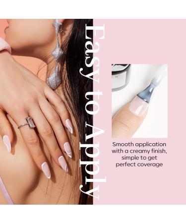 Modelones Gel Nail Polish 1 Pcs 15ml Milky White Gel Nail Polish Jelly Gel Polish Set Sheer Pure White Color Nail Gel Polish Kit Soak Off U V GEL LED Salon DIY at Home Gel Nail Manicure Gift for Women Girls - Buy Online on GoSupps.com