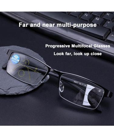 Progressive Multifocal Reading Glasses | Blue Light Blocking & Glare-Free | Enhanced Visual Clarity for Gaming & Reading (+1 Size) - Buy Online on GoSupps.com