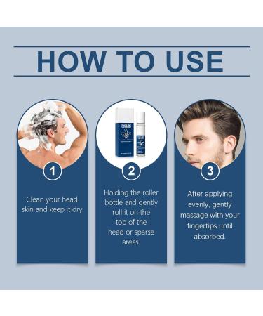  homomdy Hair Care Roll-On Serum for Men Hair Nourishing Serum Strengthening Soothing and Moisturizing Natural Formula for Thicker and Strong Hair Lightweight and Non-Greasy (1pcs) - Buy Online on GoSupps.com