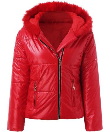 Shop Hehiy Womens Winter Jacket - Long Down Quilted Parka Warm Winter Coat Available in Black & Red Perfect for Transitions - Buy Online on GoSupps.com