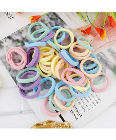 50 Pcs Large Cotton Hair Bands for Thick & Curly Hair - No Metal Ponytail Holders (Candy Colors) - Strong Elastic Hair Ties for Women & Girls - Buy Online on GoSupps.com