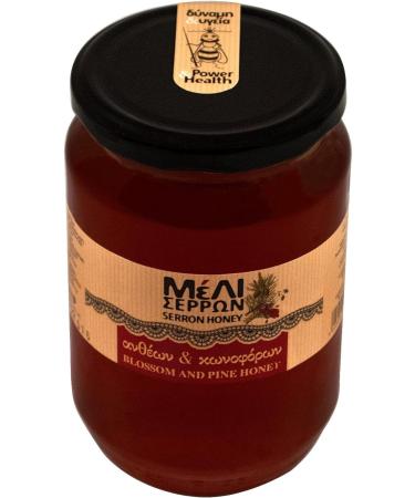 Meli Serron Blossom and Pine Greek Honey 920g - Authentic Greek Honey in Glass Jar (Pack of 1) - Buy Online on GoSupps.com