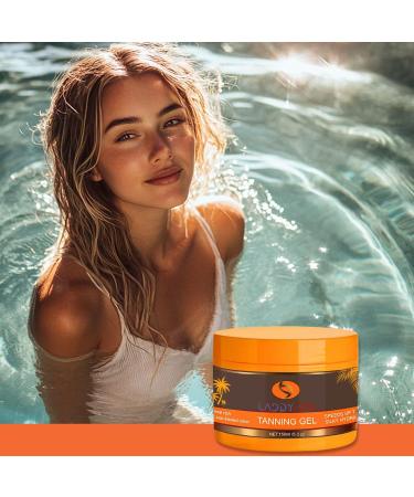 Luxury Intensive Tanning Gel | Natural Tanning Accelerator Cream for Outdoor Sun | 5.3Oz Tanning Butter - Buy Online on GoSupps.com