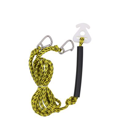 Jranter Watersports Heavy Duty Tow Harness,18 Feet(8.5'+8.5"+1') Boat Tow Harness for Towing 1-4 Rider Towable Tube, Water Ski, Wakeboard, Yellow and Black
