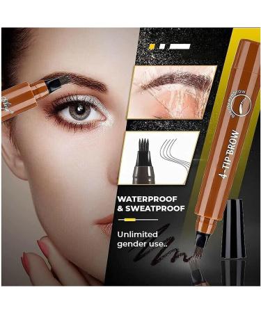 Multi-Used Waterproof Eyebrow Beard Filling Pen Kit for Man Woman Long Lasting Easily Create Natural Eyebrow Makeup - Buy Online on GoSupps.com