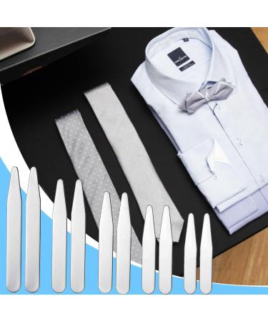 NAYAGOGO 10 PCS/ 5 Sizes Stainless Steel Collar Stays Shirt Collar Stiffeners Metallic Collar Stays Shirt Collar Stiffeners for Home Use Organizing Travel Mens Dress Shirt (5/5.6/6.3/7/ 7.6cm) - Buy Online on GoSupps.com