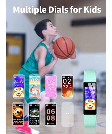Shop Digehot Fitness Bracelet for Kids | Heart Rate & Sleep Monitor | 11 Sports Modes Activity Tracker - Green & Pink - Buy Online on GoSupps.com