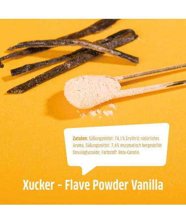 Xucker Vanilla Flavor Powder 120g - Sugar-Free Aspartame-Free Sucralose-Free Natural Flavoring for Food & Drinks - Enhance Your Culinary Creations - Buy Online on GoSupps.com