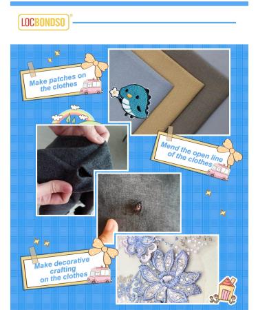 LOCBONDSO Fast Dry Sew Glue Liquid - Quick Bonding Fabric Adhesive for DIY - Ideal for Denim, Cotton, Leather, and More - Buy Online on GoSupps.com