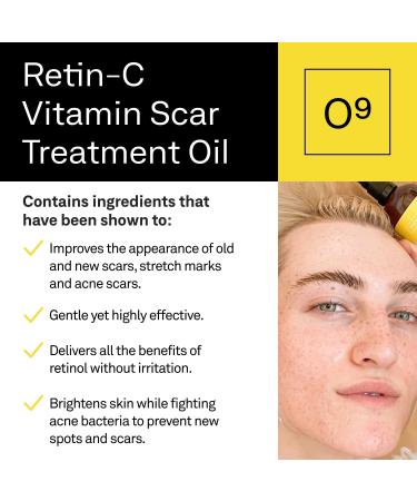 facetheory Retin-C Vitamin Oil O9 - Acne Scar Face Oil Loaded With Vitamin C and Vitamin E Gentle On Skin Non-comedogenic Base Vegan and Cruelty-Free Made in the UK | 100 ml - Buy Online on GoSupps.com