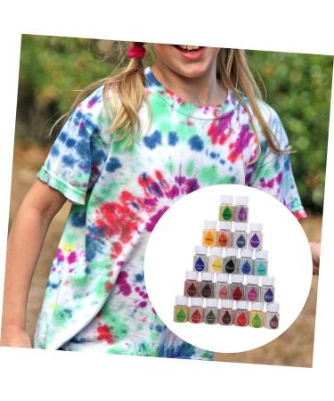 Lurrose Textiles Dying Supplies 24pcs Tie Dye Powder Child Color Powder Refill Small Tools DIY Tie-dye Pigment - Buy Online on GoSupps.com