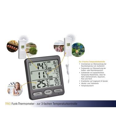 Buy TFA Dostmann Trio Radio Thermometer - Waterproof Sensor for Aquarium & Pool | Accurate Temperature Monitoring - Buy Online on GoSupps.com