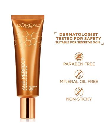 L'Oreal Paris Age Perfect Hydra-Nutrition Balm with Manuka Honey Extract - 1.7 oz | Paraben-Free Dry Skin Rescue - Buy Online on GoSupps.com