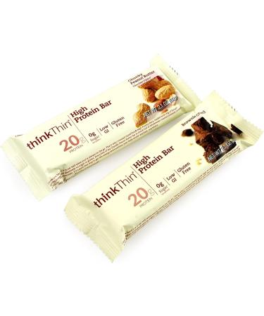 Buy Think Thin 15 Bars - Chunky Peanut Butter & Brownie Crunch | Healthy Snack | International Shipping - Buy Online on GoSupps.com
