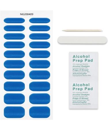 JMEOWIO Semi Cured Gel Nail Strips - Blue Cat Eye Design | Nail Art Supplies & Accessories for Stunning Nails - Buy Online on GoSupps.com