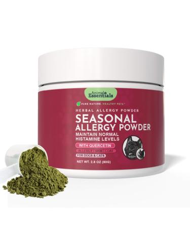 Animal Essentials Seasonal Allergy Powder + Quercetin - Dog & Pet Allergy Relief, Itch Support for Skin & Coat, Helps Maintain Normal Histamine Levels, Natural Support for Allergies - 2.8 oz