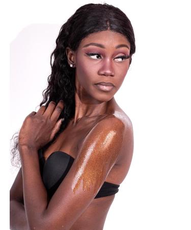 Premium Hair Face & Body Shimmer Dry Oil Spray | Bronzer & Highlighter Tanning Oil for All Skin Types - Buy Online on GoSupps.com