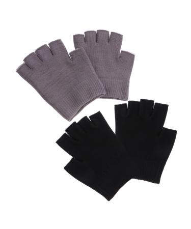 POPETPOP Moisturizing Gel Gloves 2 Pairs Half Finger Moisturizing Gloves Essential Oil Apparel Gel Miss Women Fingerless Gloves