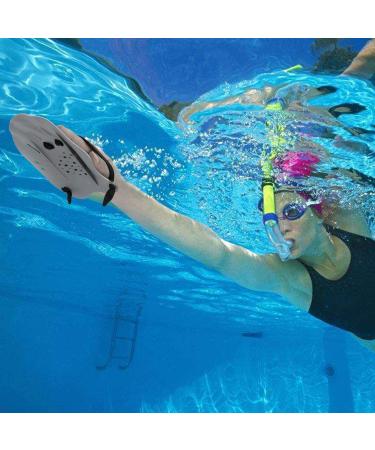 Contour Swim Paddles Hand  Swim Training Hand Paddles with Adjustable Straps  Swimming Hand Paddles for Women and Men grey - Buy Online on GoSupps.com