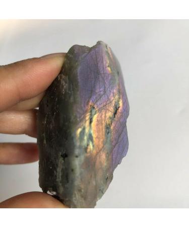 Crystal Decoration 75g Natural Raw Purple Labradorite Crystal Gem Rough Specimen Healin - Buy Online on GoSupps.com