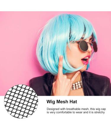 Solustre 8pcs Ponytail Net Wig Liner Caps - Cording Process Base for Guleless Hair Rolls - Black Hair Network - Buy Online on GoSupps.com