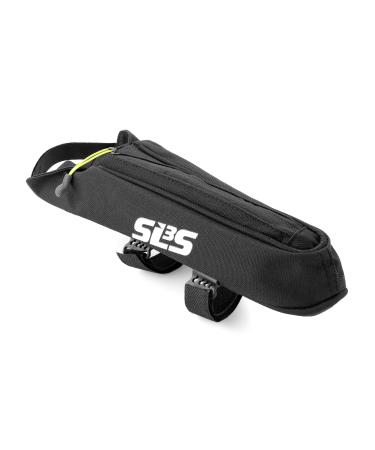 SLS3 Aero Top Tube Bike Bag | Stable & Secure Bicycle Fuel Bags, Low Profile Reduces Drag, Triathlon Pouch & Bike Frame Bag. Custom Fit Black
