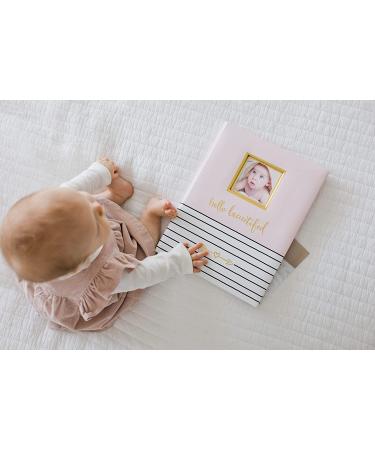 Pearhead Hello Beautiful Baby Memory Book - Pink First 5 Years Keepsake with Photo Insert - Buy Online on GoSupps.com