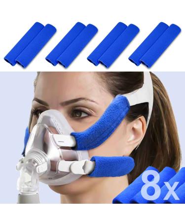 8 Pack CPAP Headgear Strap Covers, Universal and Reusable CPAP Strap Covers, Soft-Fleece Strap Pads, Reduce Red Marks & Skin irri-tation, Great Value Kit Supplies by Medihealer