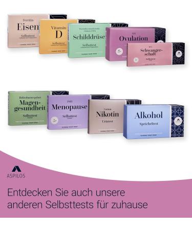 ASPILOS Ovulation Test - 20 Pieces | Fast & Reliable Home Testing | Lab Quality Results - Buy Online on GoSupps.com