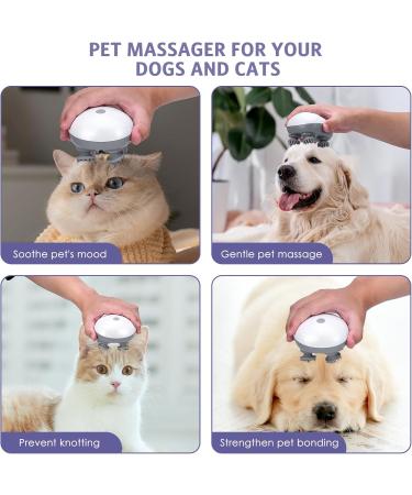 OQIMAX Portable Electrical Head Massage Device - 4 Massage Heads 3 Modes IPX6 Waterproof Wireless & USB Charging Relaxation & Deep Cleaning - Buy Online on GoSupps.com