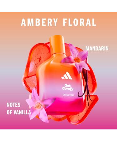 adidas Vibes Get Comfy Eau de Parfum 1.6 fl oz (Pack of 1) Notes of Amber Floral Mandarin and Vanilla Unisex Fragrance Long Lasting Sporty Fragrance Travel Size Amber Floral 1.6 Fl Oz (Pack of 1) - Buy Online on GoSupps.com