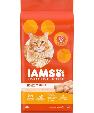 IAMS Proactive Health Healthy Adult Dry Cat Food with Chicken 3.18kg Bag & Perfect Portions Healthy Wet Cat Food Adult Grain Free Cuts in Gravy - Chicken and Tuna 12CT Multipack 75g Tray 3.18 kg (Pack of 1) Dry Cat Food + PET_FOOD 385854 - Buy Online on GoSupps.com