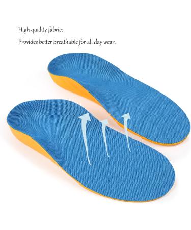 Kids Insoles - Arch Support Shoe Inserts for Overpronation & Flat Feet | Relief for Plantar Fasciitis & Heel Pain | Perfect for Toddlers & Children (18cm 11C-11.5C - Buy Online on GoSupps.com