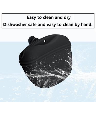 KOMUNJ Silicone Dog Treat Pouch Treat Bag for Dogs Silicone Dog Treat Bag for Dog Training Clip on Portable Training Container (Black) - Buy Online on GoSupps.com