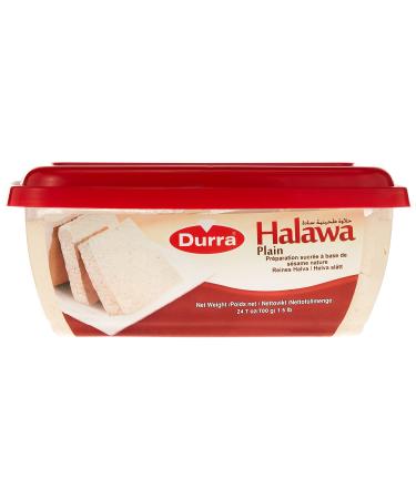Durra - Halawe Natur Sada Halva Chalwa Helva thick sweet sesable ampaste - traditional confectionery - in a re -lockable 700 g package