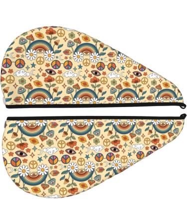 Hair Towel Wrap - Quick Drying Turban for All Hair Types | 70s Hippie Style | International Shipping Available - Buy Online on GoSupps.com