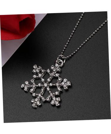 COLLBATH A Necklace Necklaces Women Pendant Necklace Snowflake Necklace Accessories Sweater Chain Miss Long - Buy Online on GoSupps.com