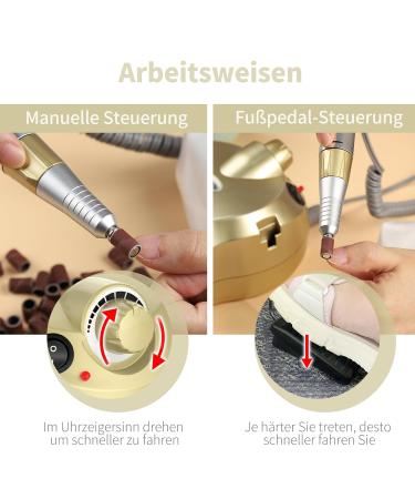 Aisely Electric Nail Miller & File Set - 30 000RPM Adjustable Nail Drill for Gel & Acrylic Manicures - Safe for Beginners & Professionals - Buy Online on GoSupps.com