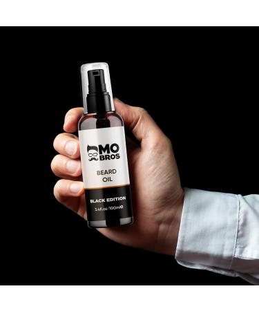Black Edition Beard Oil 100ml - Natural Nourishing Formula for Healthy Beard Growth - Buy Online on GoSupps.com