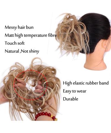 Messy Bun Hair Piece for Women Messy Fluffy Hair Bun Chignon Tousled Updo Hairpiece Ponytail Extension with Elastic Band Synthetic Scrunchies Ponytail Hairpieces for Women Fake Hair Accessories fo 12h24 - Buy Online on GoSupps.com