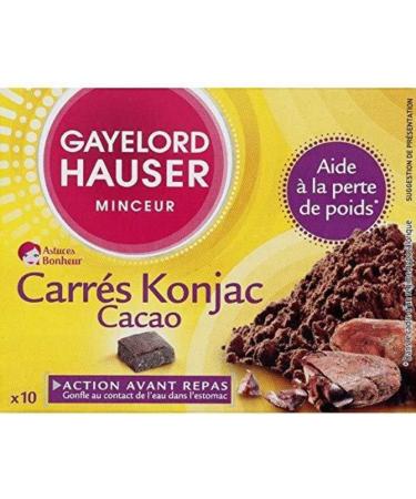 GAYELORD HAUSER GAYELORD HAUSER - Cocoa Konjac Squares - Appetite Suppressant - Weight Loss Aid - 100g