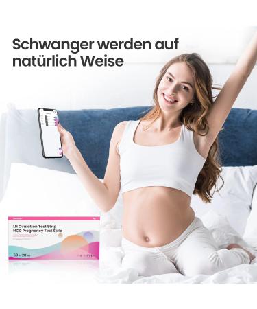 Femometer 50 Ovulation Test & 20 Pregnancy Test Kit - High Sensitivity LH & HCG 25 MIU/ml for Accurate Results - International Shipping Available - Buy Online on GoSupps.com