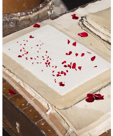 Caydo Paper Making Kit with A5 Size Wooden Frame and Nature Dried Flowers - DIY Paper Craft Set - Buy Online on GoSupps.com