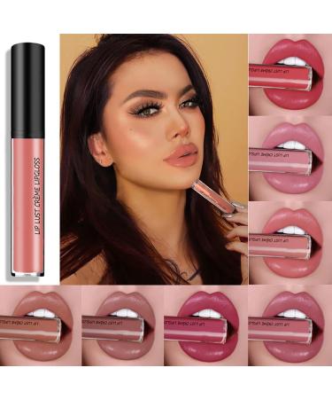 Cream Texture Lipstick Moisturizing Liquid Lipstick and Waterproof Lip Gloss Long Lasting Moisturizing Velvet Lip Gloss Moisturizing Liquid Lipstick (1PC #5) - Buy Online on GoSupps.com
