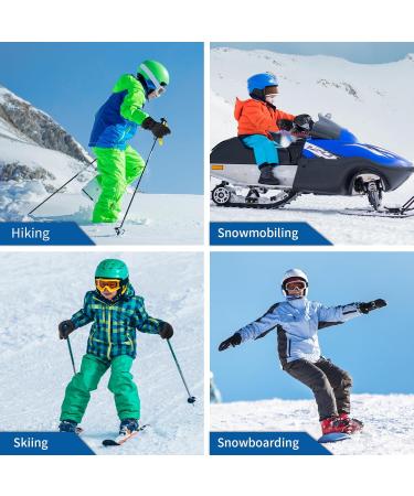 Arcweg Kids' Waterproof Ski Gloves - Warm Breathable Winter Sports Gear for Boys & Girls (L/XL Ages 10-12) - Buy Online on GoSupps.com