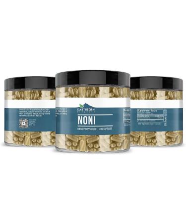 Earthborn Elements Noni 200 Capsules - Pure & Undiluted with No Additives | 200 Count - Buy Online on GoSupps.com