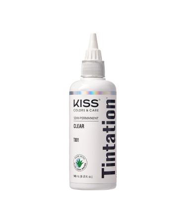 Kiss Tintation Semi-Permanent Hair Color 5 Ounce (Clear)