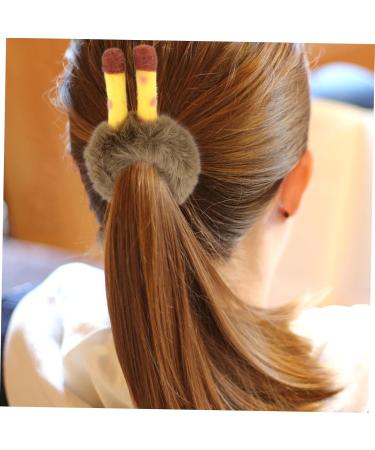 FRCOLOR 1pc Antler Plush Hair Tie Hair Beads for Girls Baby Hair Ties Ponytail Holders for Thick Hair Baby Decor Hair Ties Kids Ring Holders Hair Accessories Manual Child Rubber Band - Buy Online on GoSupps.com